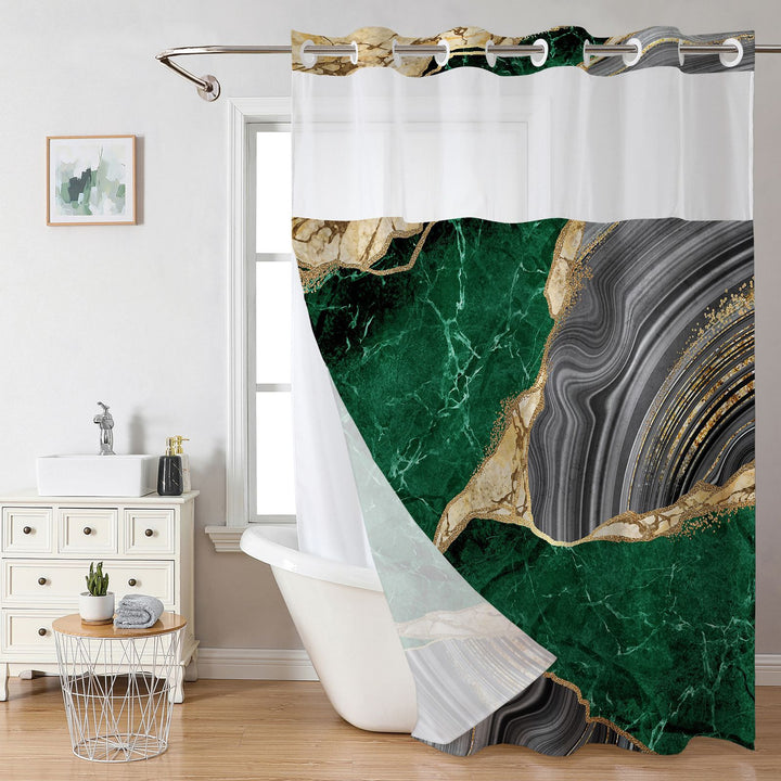 Eleganter Duschvorhang mit Marmordesign Skanto