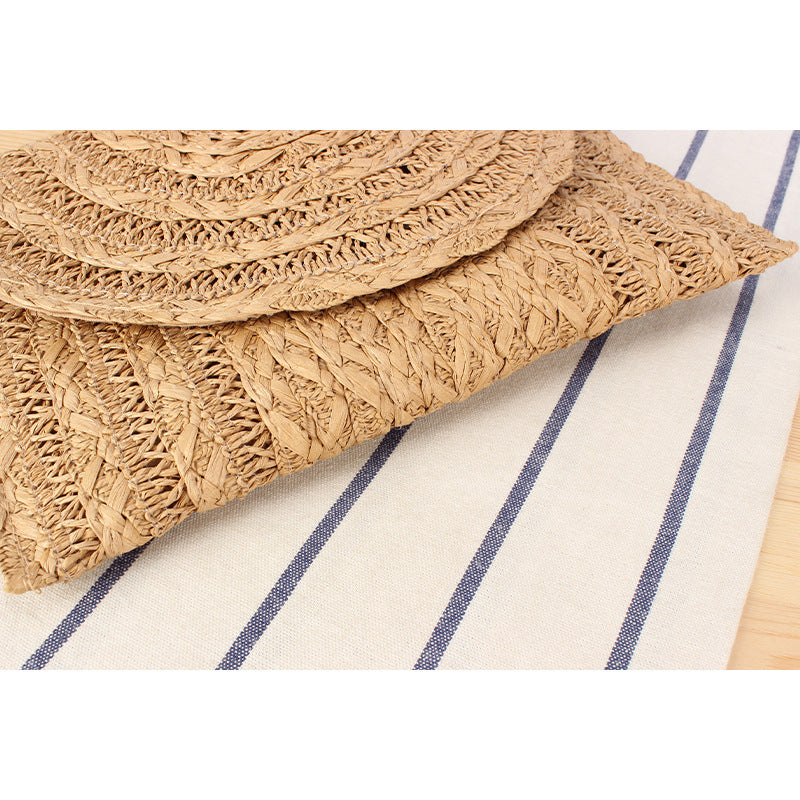 Umhängetasche aus hochwertigem geflochtenem Naturmaterial mit elegantem Wellenmuster Skanto