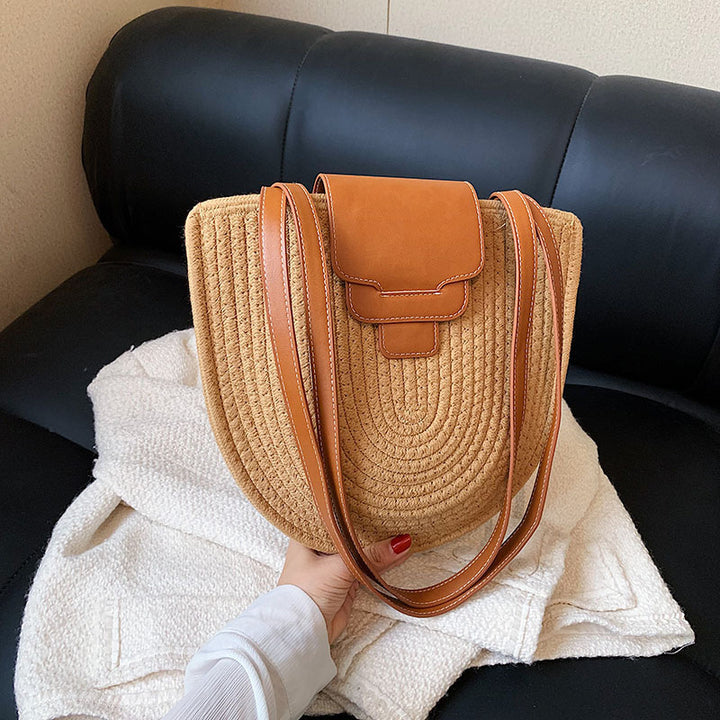Elegante handgefertigte Umhängetasche mit hochwertiger Lederklappe Skanto