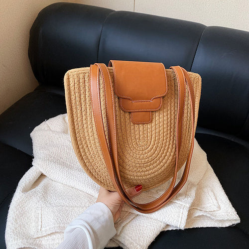 Elegante handgefertigte Umhängetasche mit hochwertiger Lederklappe Skanto