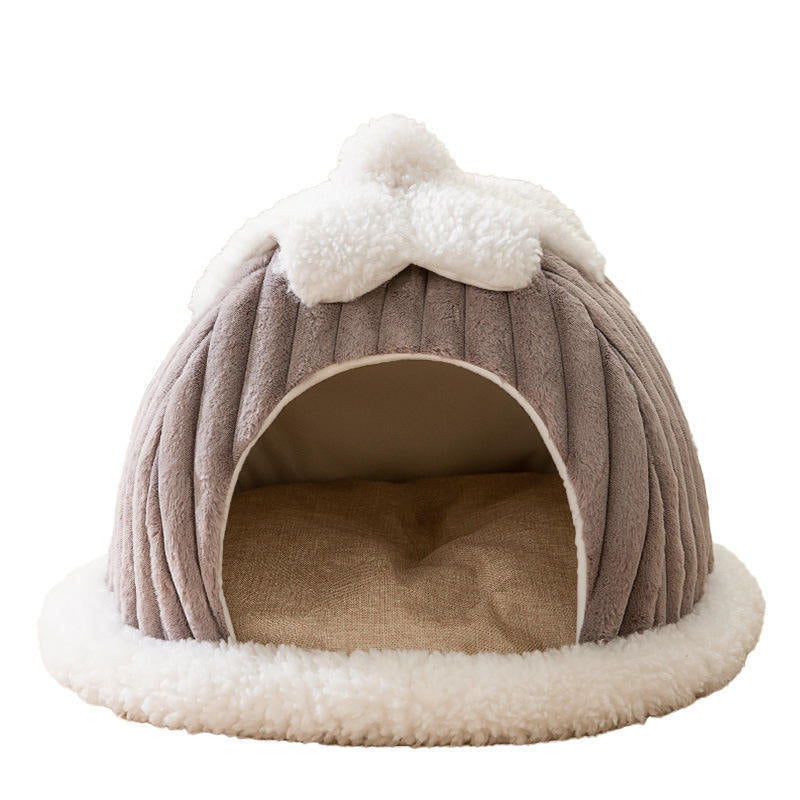 Gemütliches Höhlen-Versteck Hundebett
