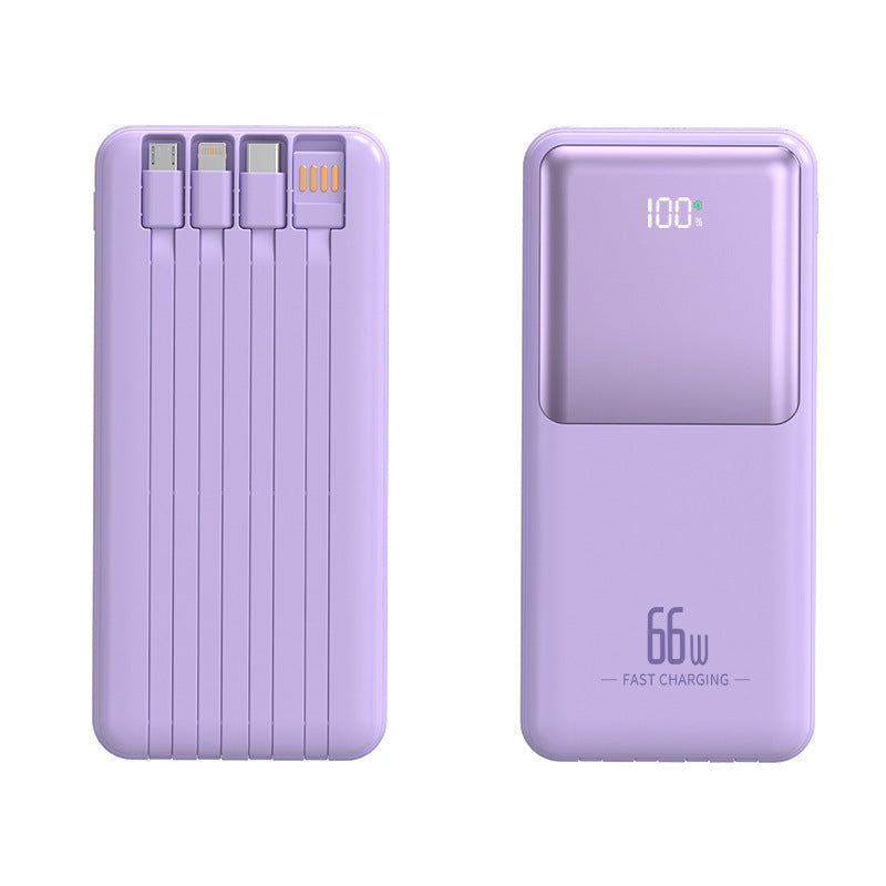 Portable Powerbank mit integriertem Multifunktions-Ladekabel Skanto