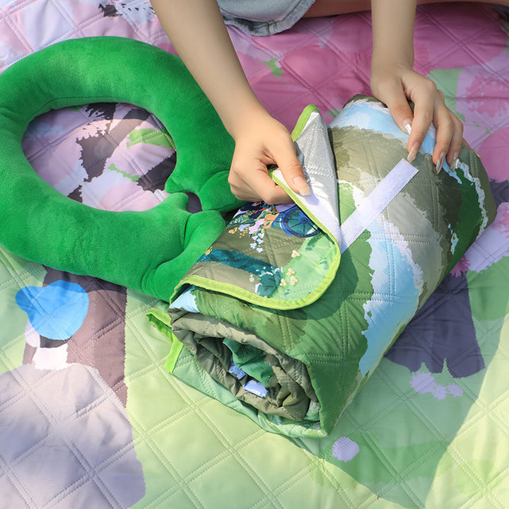 Illustrierte Outdoor-Picknickdecke Skanto
