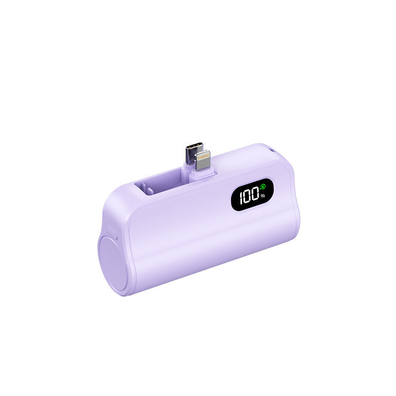 Tragbare Powerbank mit integriertem Ladeanschluss und digitaler Ladestation Skanto