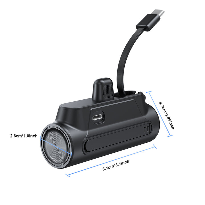 Mini-Powerbank mit integriertem Ladekabel Skanto