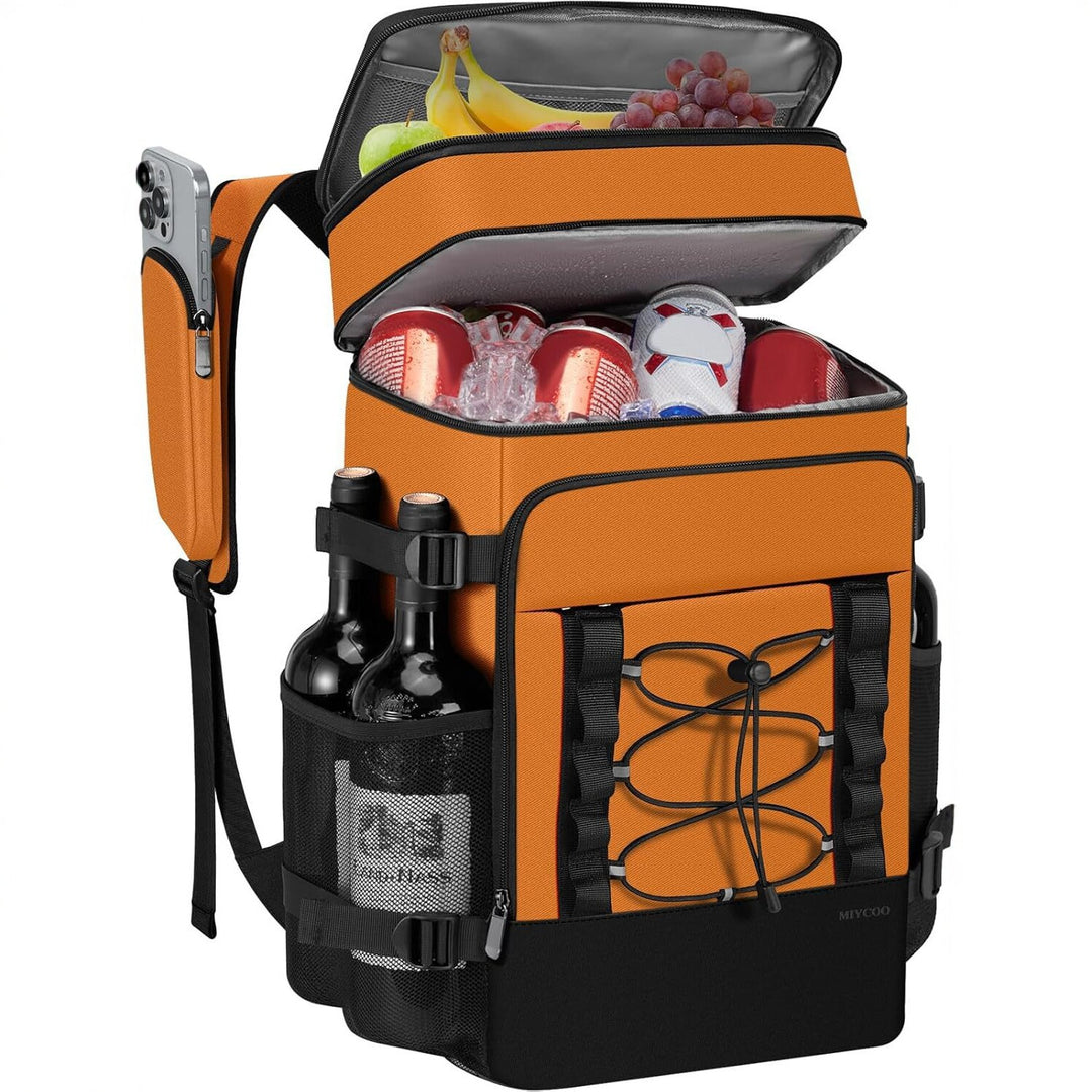 Unisex Isolierter Kühlrucksack mit Flaschenhalter, Organizerfächern und gepolstertem Tragekomfort Skanto