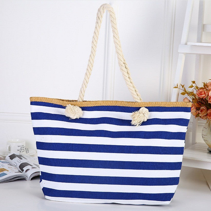 Strandtasche mit maritimem Streifen-Design Skanto