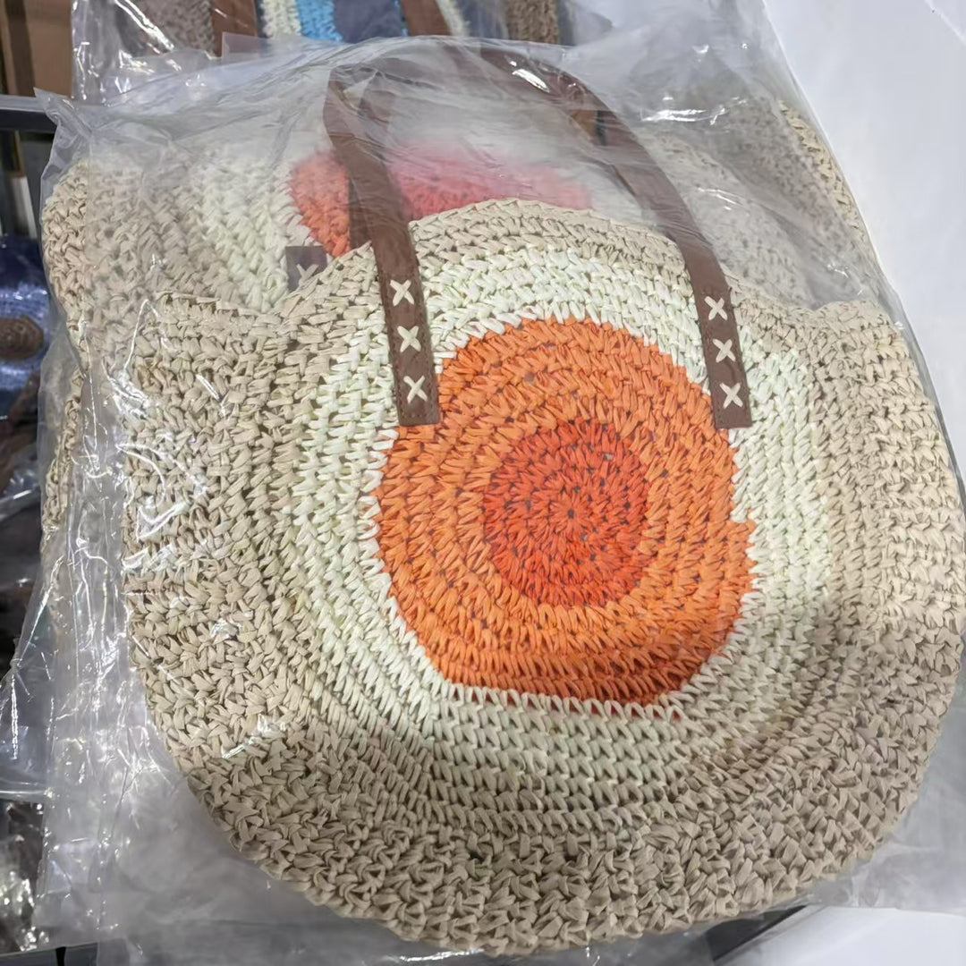 Geflochtene Rundtasche Skanto