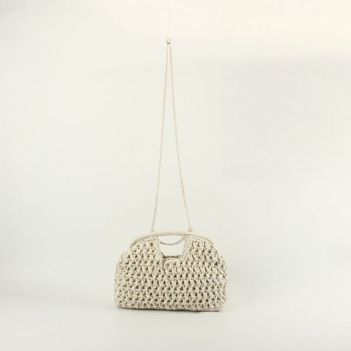 Feine Handtasche mit Metallkette Skanto