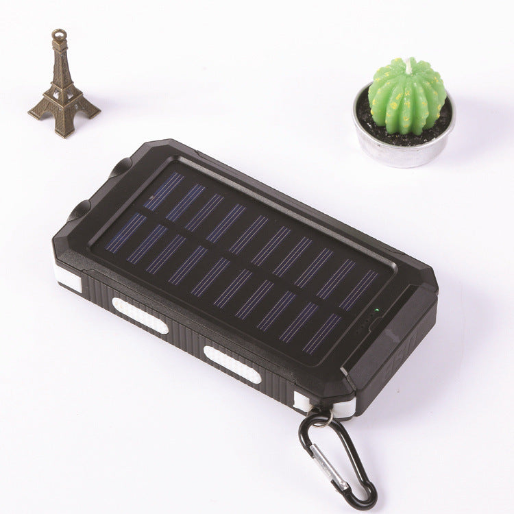 Solar-Powerbank mit integrierter LED-Taschenlampe und robustem Design Skanto