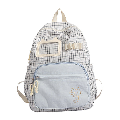 Niedlicher Rucksack mit illustriertem Katzenmotiv Skanto