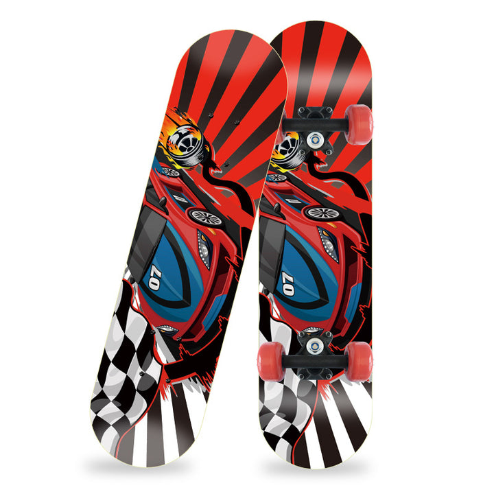 Cartoon-inspiriertes Mini-Skateboard Skanto