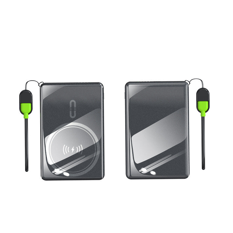 Tragbare Powerbank mit kabelloser Ladeoption und High-Speed-Technologie Skanto