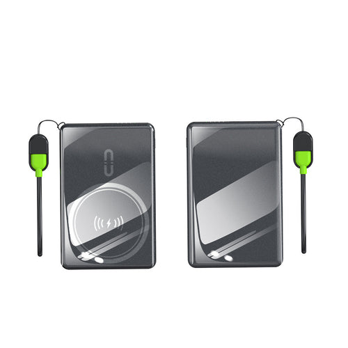 Tragbare Powerbank mit kabelloser Ladeoption und High-Speed-Technologie Skanto