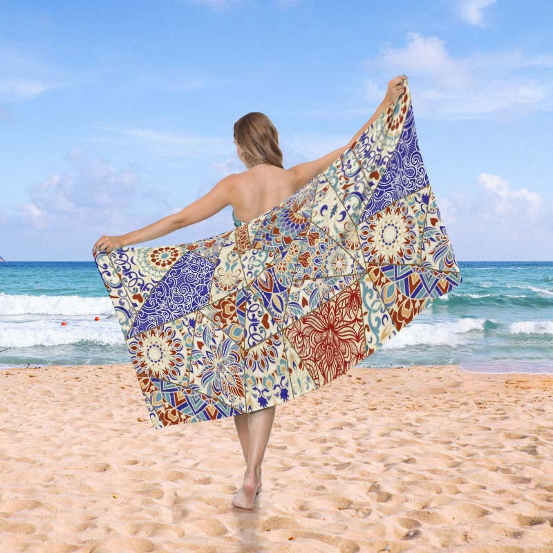 Stranddecke im exklusiven Mosaik-Design Skanto