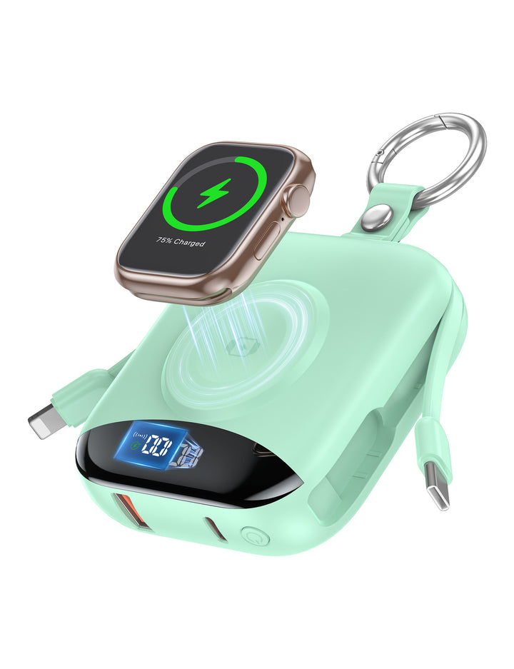 Tragbare kabellose Powerbank mit integriertem LED-Display Skanto