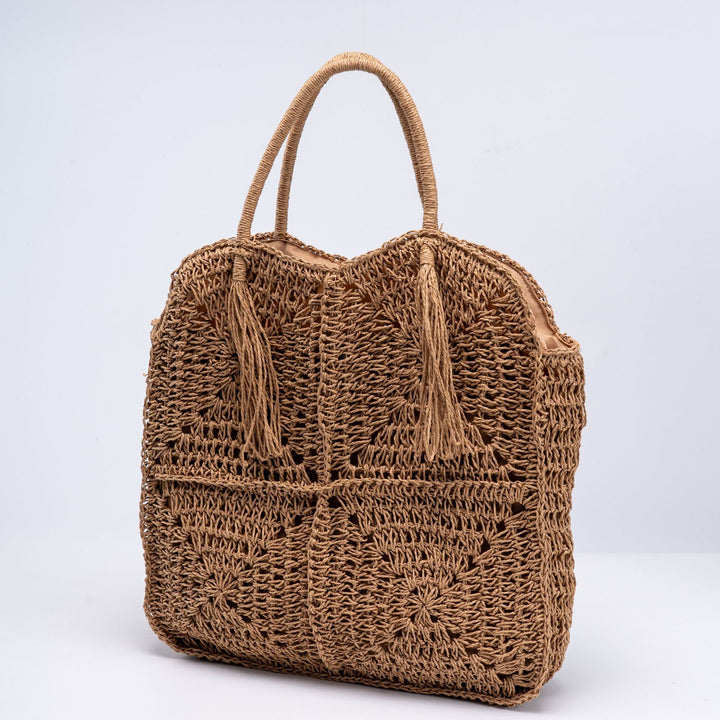 Geflochtene Oversized Strandtasche Skanto