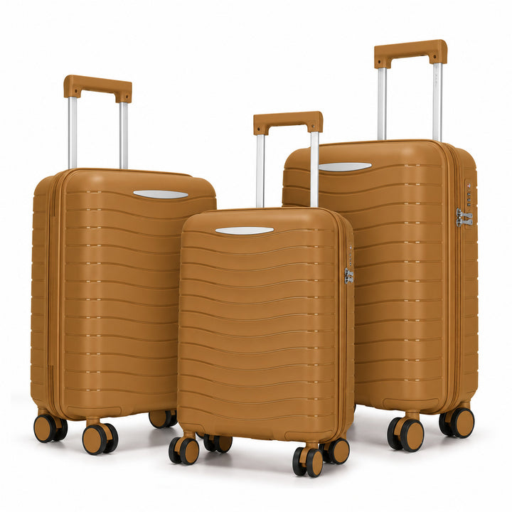Hartschalenkoffer-Set mit innovativer Taschenorganisation Skanto