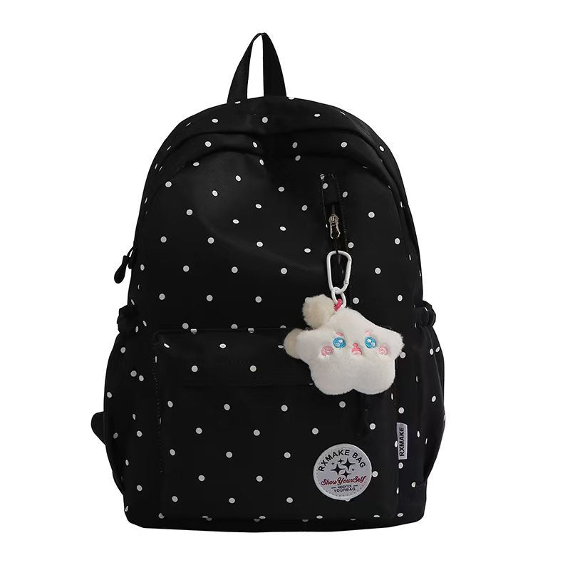 Verspielter Rucksack mit Tupfenmuster Skanto