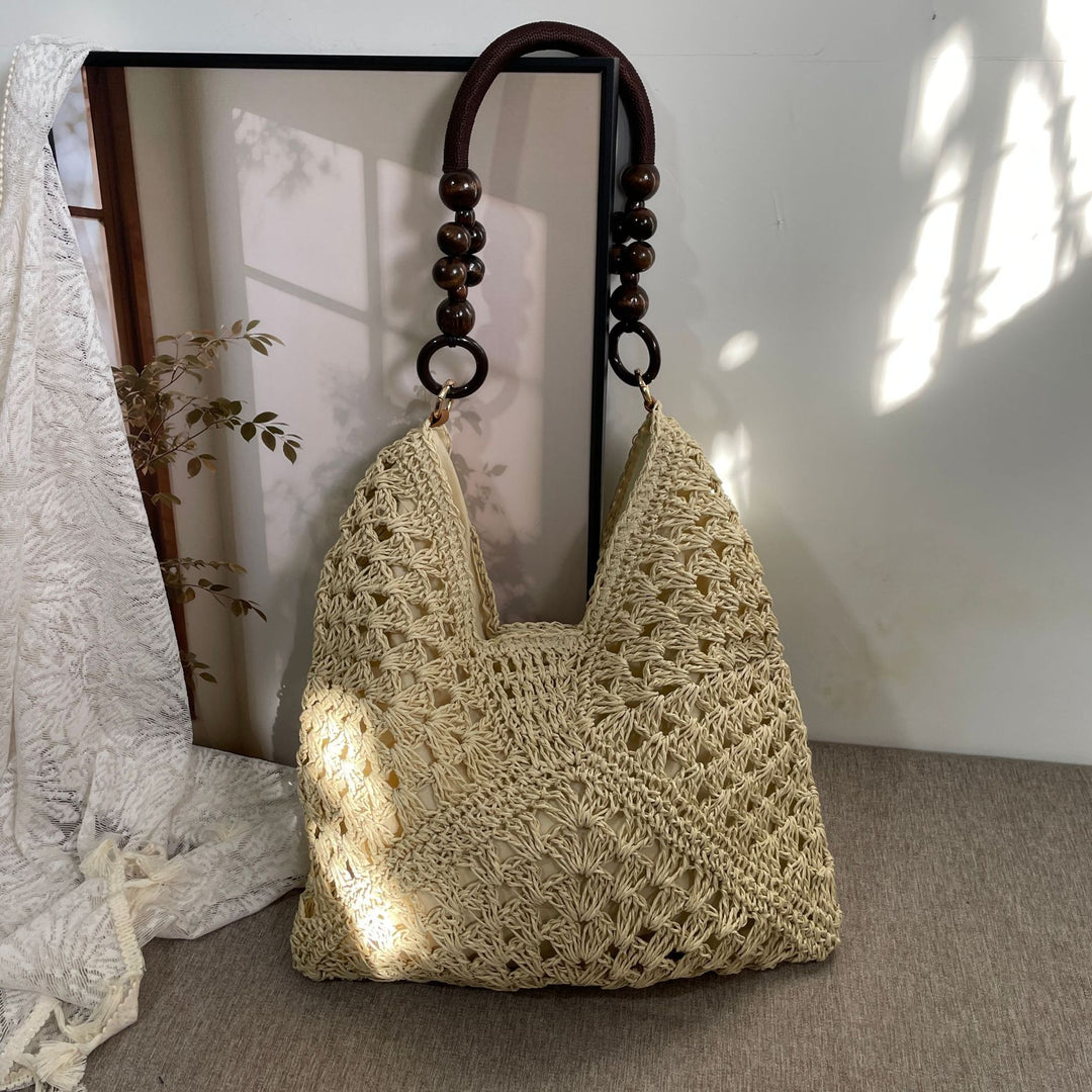 Handgeknüpfte Tragetasche im Boho-Stil Skanto