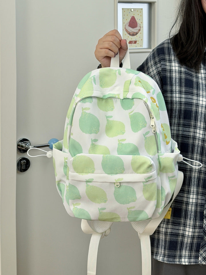 Niedlicher Schulrucksack mit Apfelmuster
