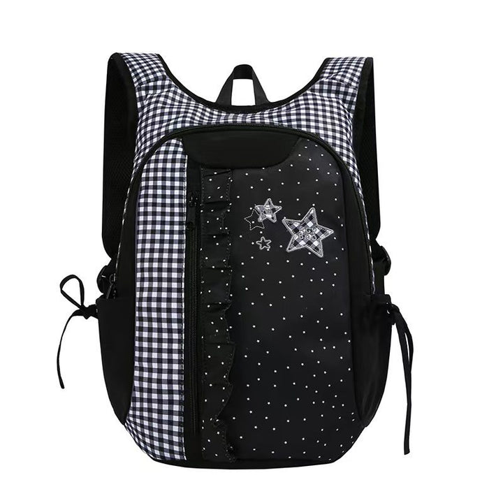Rucksack mit Rüschen-Design und vielen Fächern Skanto
