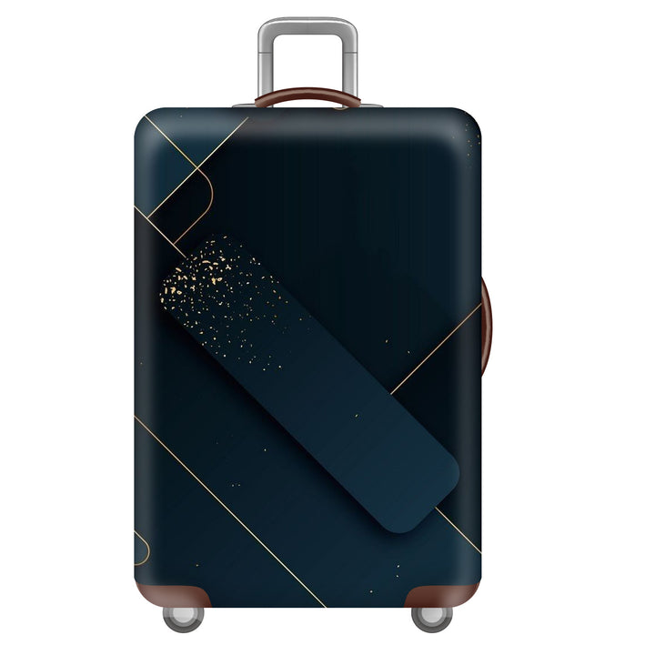 Unisex großer Hartschalenkoffer mit robustem Trolleygriff und elastischem Design-Schutzüberzug im Superhelden-Design Skanto