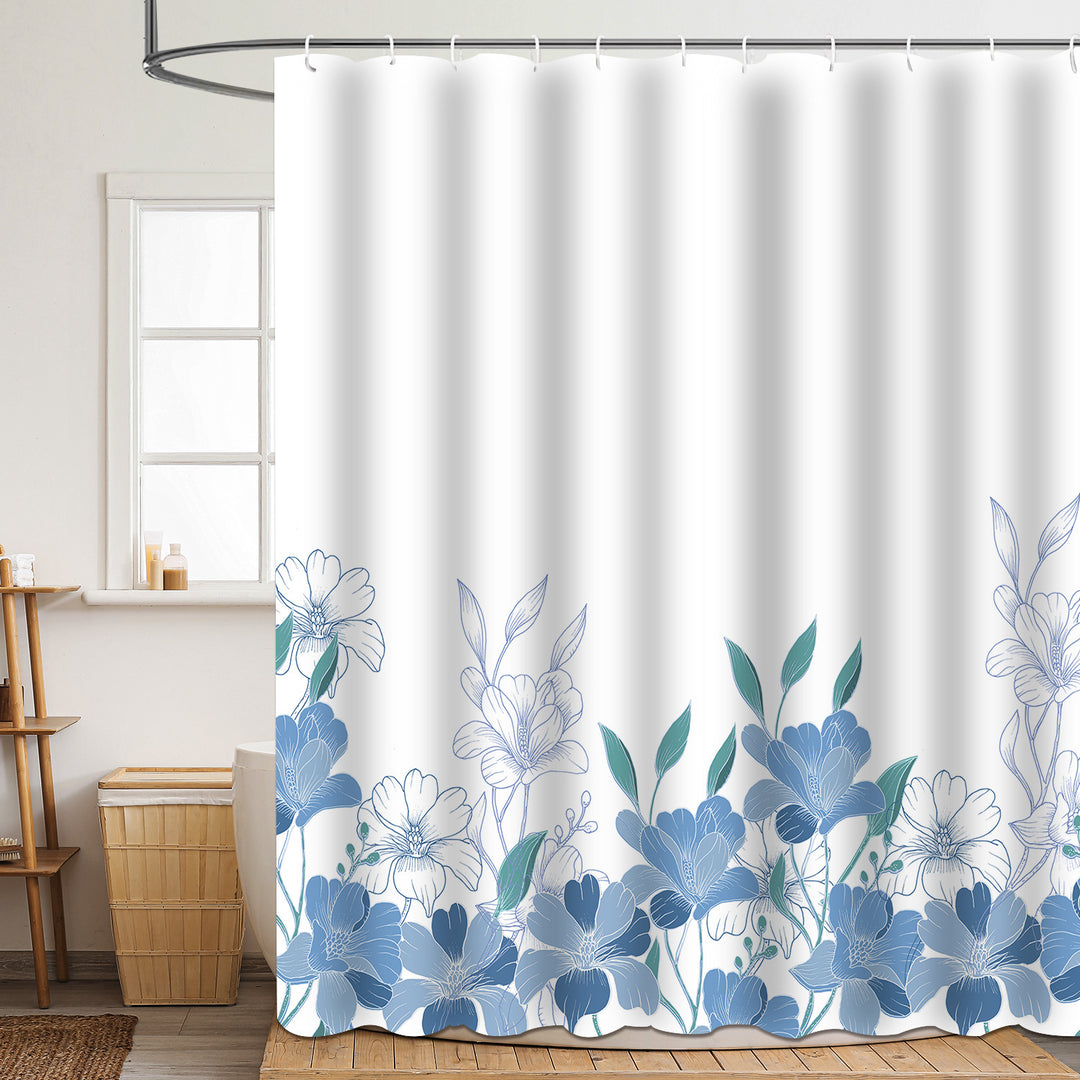Duschvorhang Skanto mit Blumenmuster