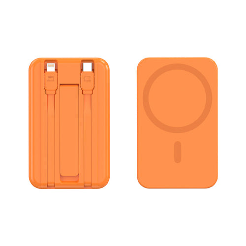 Tragbare Powerbank mit Magnetfunktion und integriertem Ständer Skanto