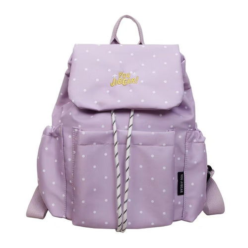 Strukturierter Polka-Dot-Rucksack Skanto