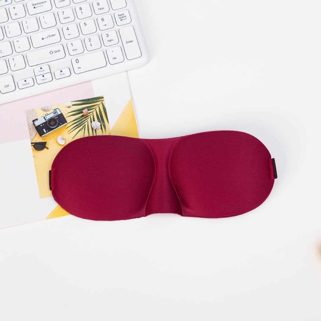Skanto Unisex lichtblockierende Reisemaske mit thermoplastischer Nylonschale und breitem Komfortband Skanto