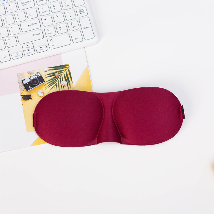 Skanto Unisex lichtblockierende Reisemaske mit thermoplastischer Nylonschale und breitem Komfortband Skanto