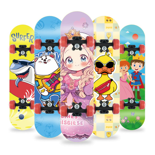 Cartoon-inspiriertes Mini-Skateboard Skanto