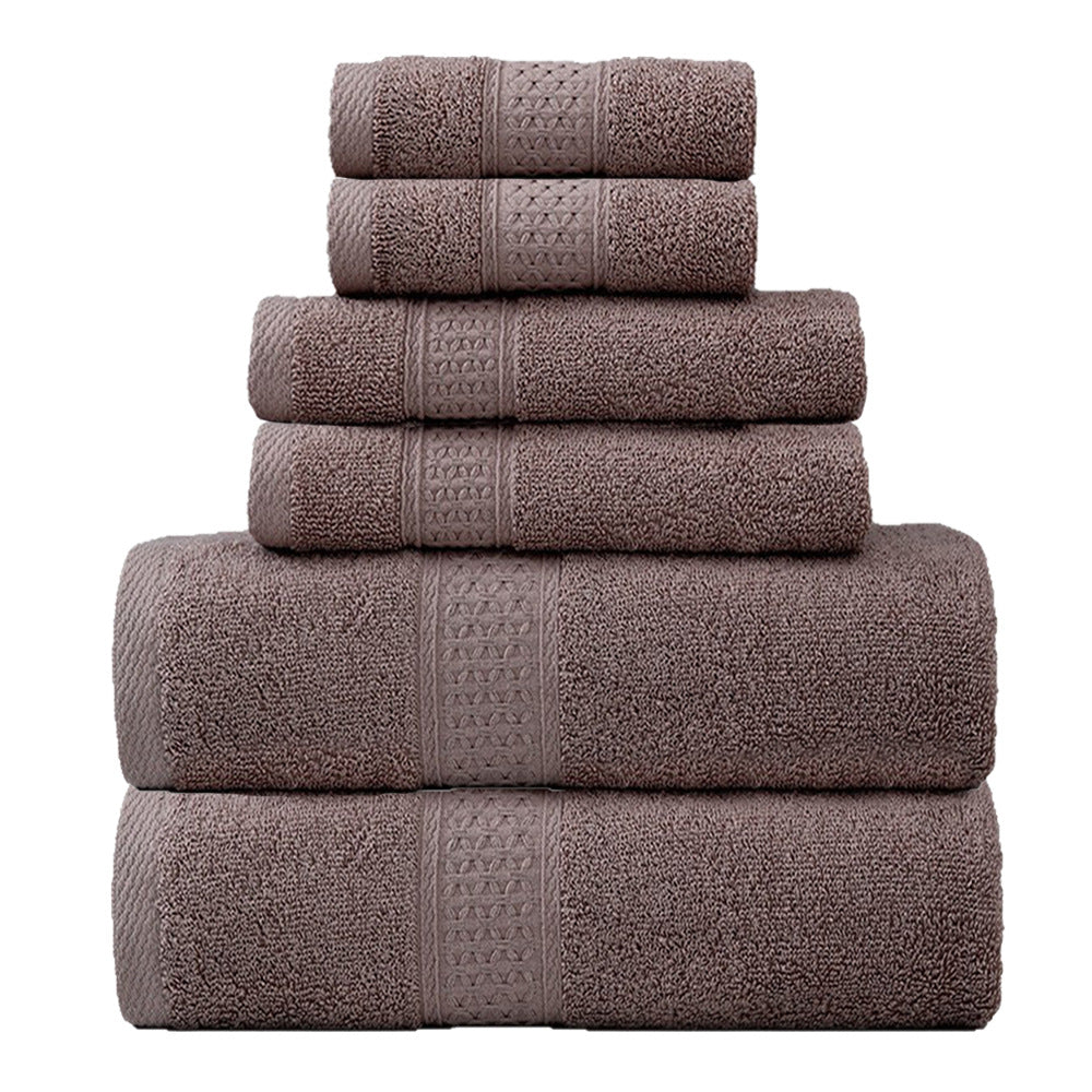 Frottierhandtuch-Set mit eleganter Bordüre