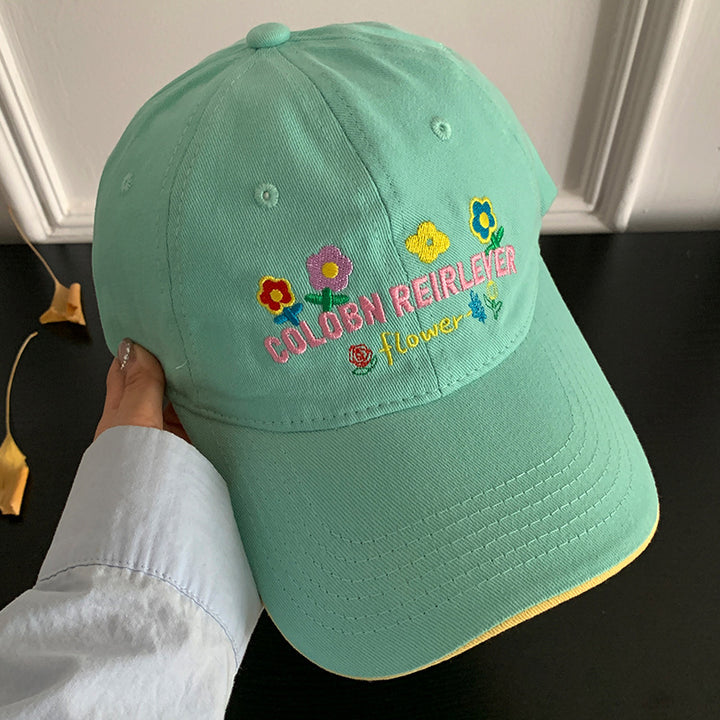 Damen Verstellbare Kappe Skanto mit Blumenstickerei