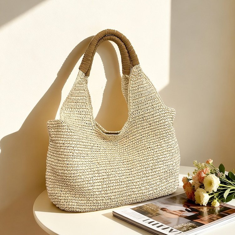 Handgewebte Einkaufs- und Strandtasche Skanto