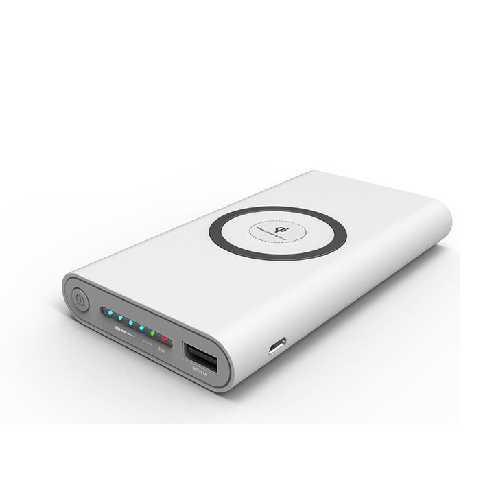 Powerbank mit kabelloser Ladefunktion und intelligenter Akkustatusanzeige Skanto
