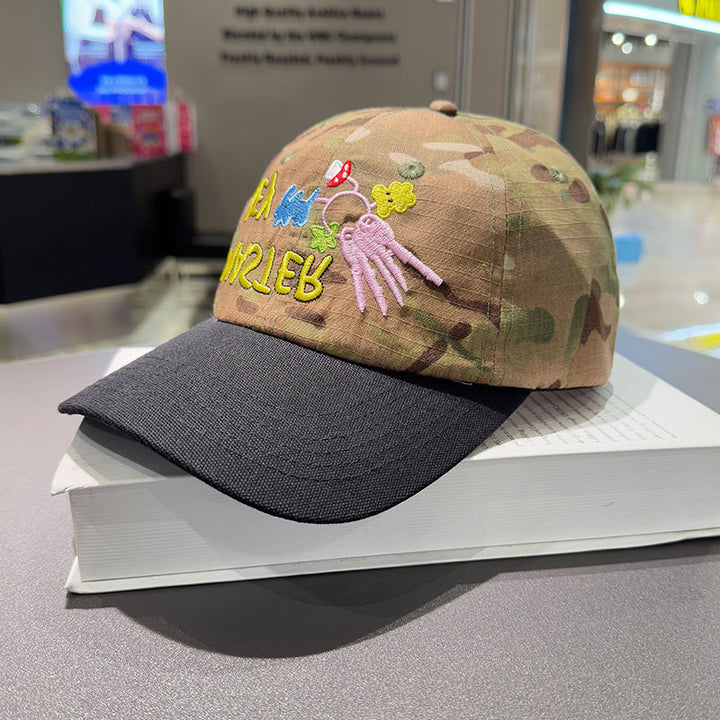 Unisex Bestickte Camouflage-Kappe Skanto