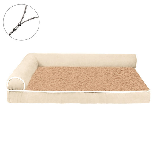 Verstärktes Plüsch-Lounge-Hundebett
