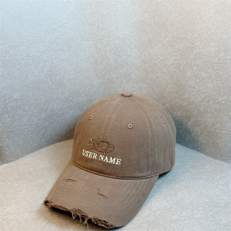 Damen Distressed Lässige Verstellbare Baseballkappe Skanto