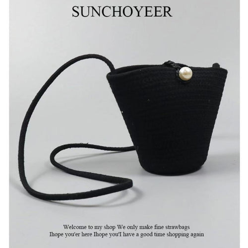 Elegante Handtasche mit Perlenverschluss Skanto