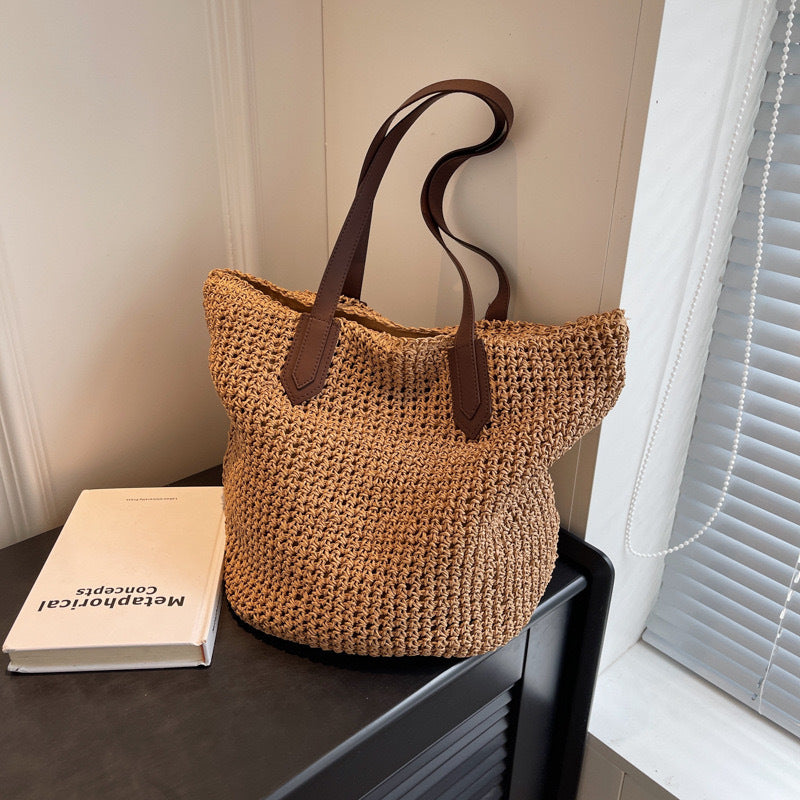 Strandtasche mit robusten Ledergriffen Skanto