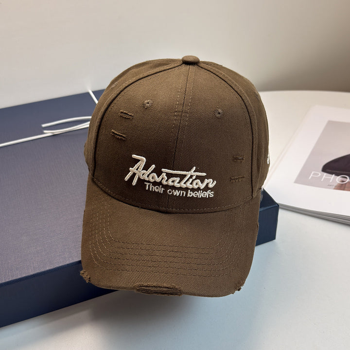 Damen bestickte Baseball Cap im Used-Look Skanto