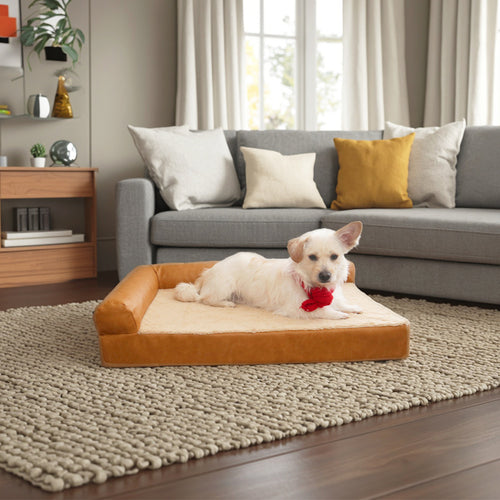 Luxuriöses, stützendes Hundebett