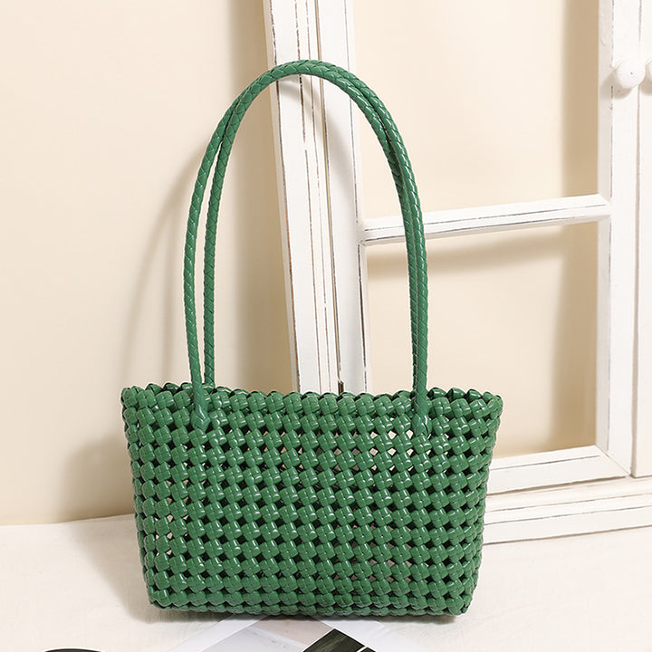 Geflochtene Strandtasche mit praktischem Faltmechanismus Skanto