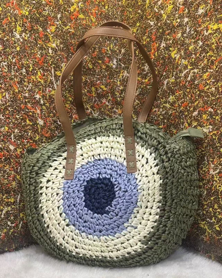 Geflochtene Rundtasche Skanto