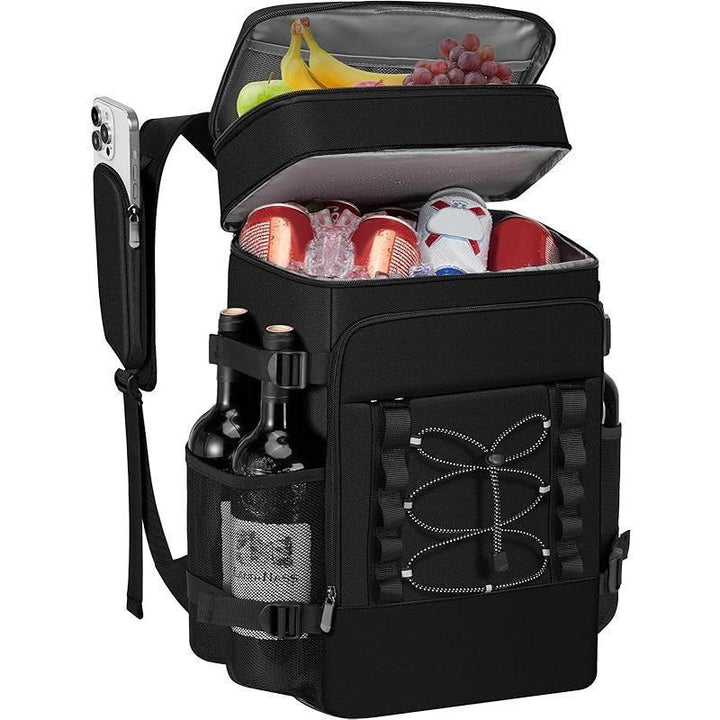 Unisex Isolierter Kühlrucksack mit Flaschenhalter, Organizerfächern und gepolstertem Tragekomfort Skanto