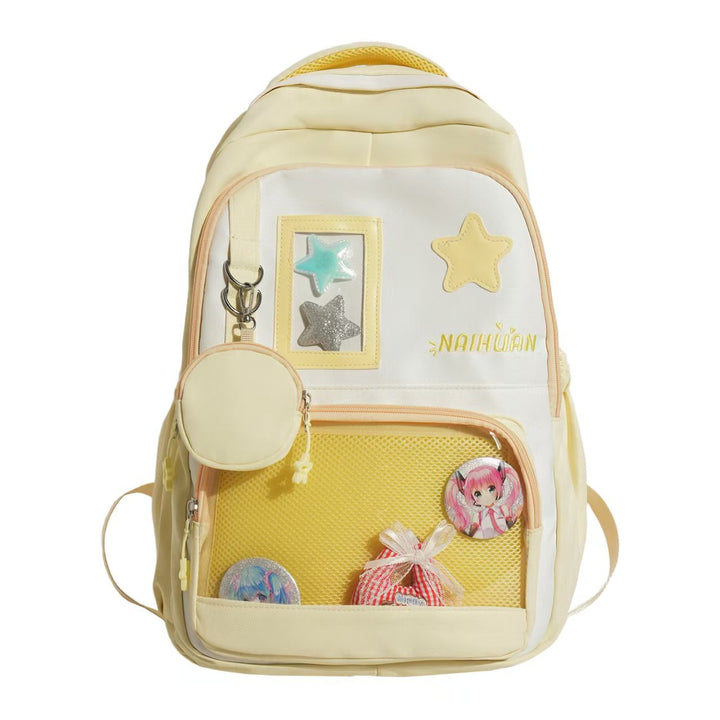 Rucksack Skanto mit kreativer transparenter Vorderseite