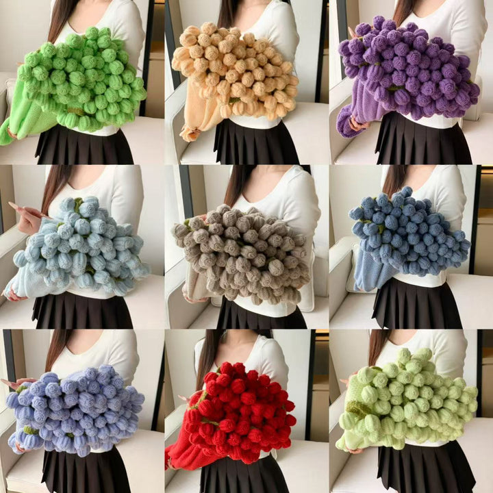 Gemütliche Decke mit verspielten Pompons Skanto
