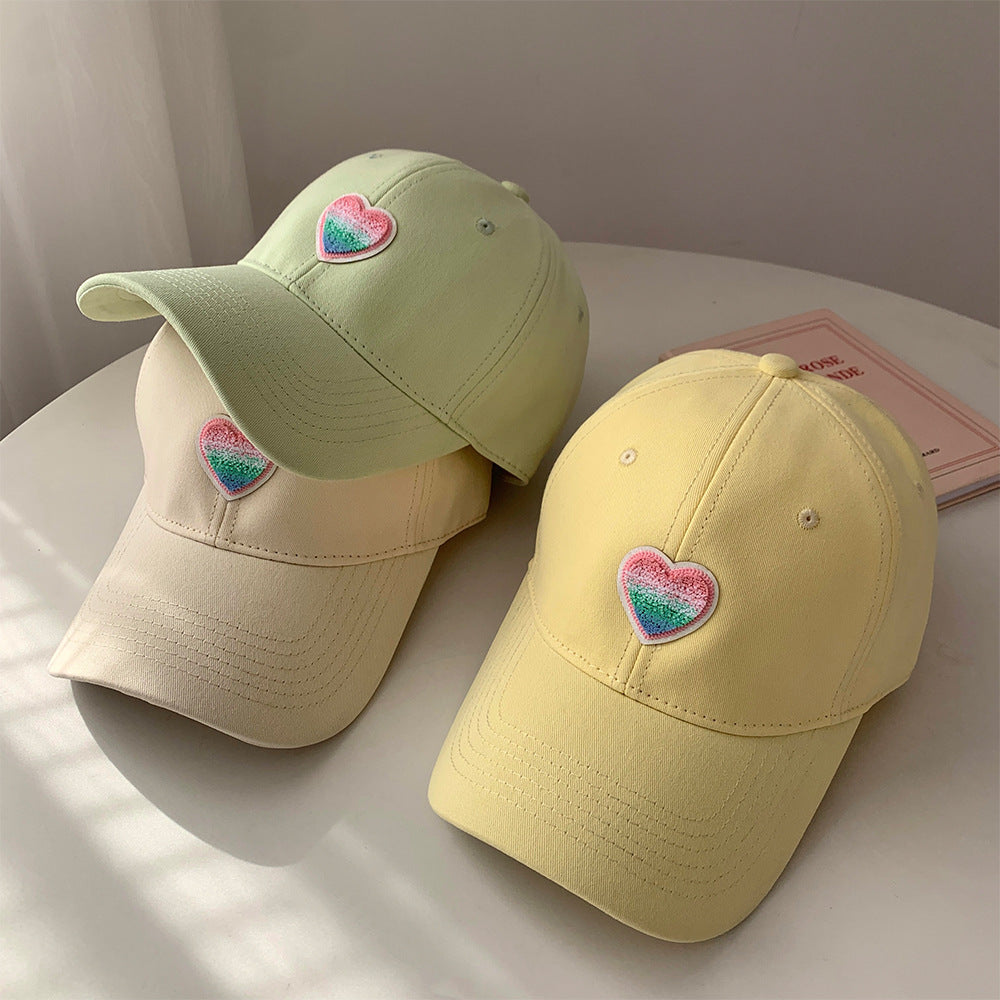 Damen lässige Baseballcap mit Herzstickerei Skanto